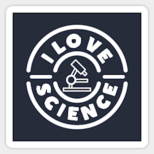 I Love Science Retro Vintage Sticker